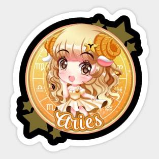 Chibi Aries Sticker